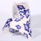 The Ribbon People Alpine Flower Wired Craft Ribbon - 1.5" x 27 Yards - Blue and Cream